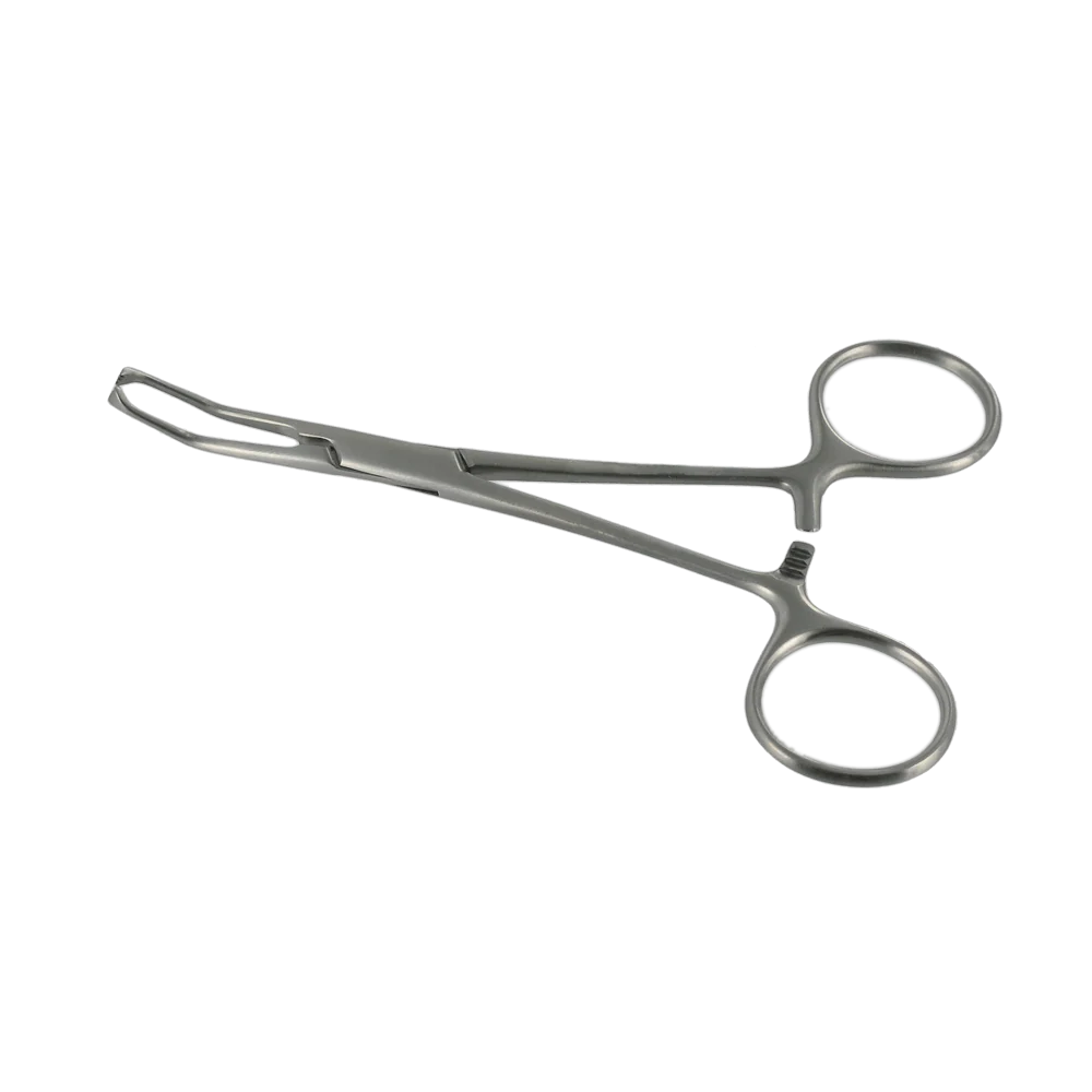 Allison Baby Tissue Plier Forceps- Curved - Image 2