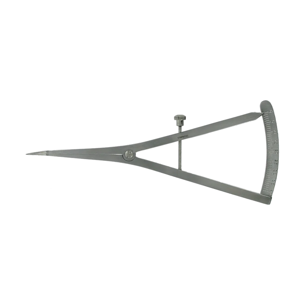 Castroviejo Implant Bone Caliper-Curved 15cm