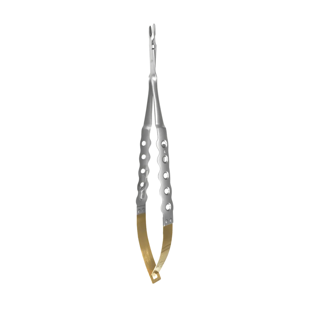 LIGHT WEIGHT/ AIR CASTRO NEEDLE HOLDER W/ SCISSOR - TC INSERT, 18CM