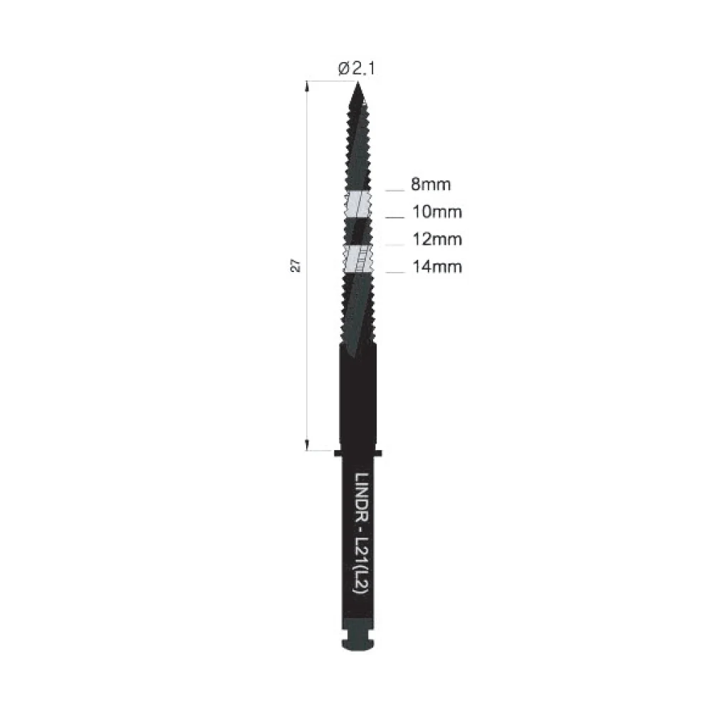 Lindeman Drill 2.1mm - Long
