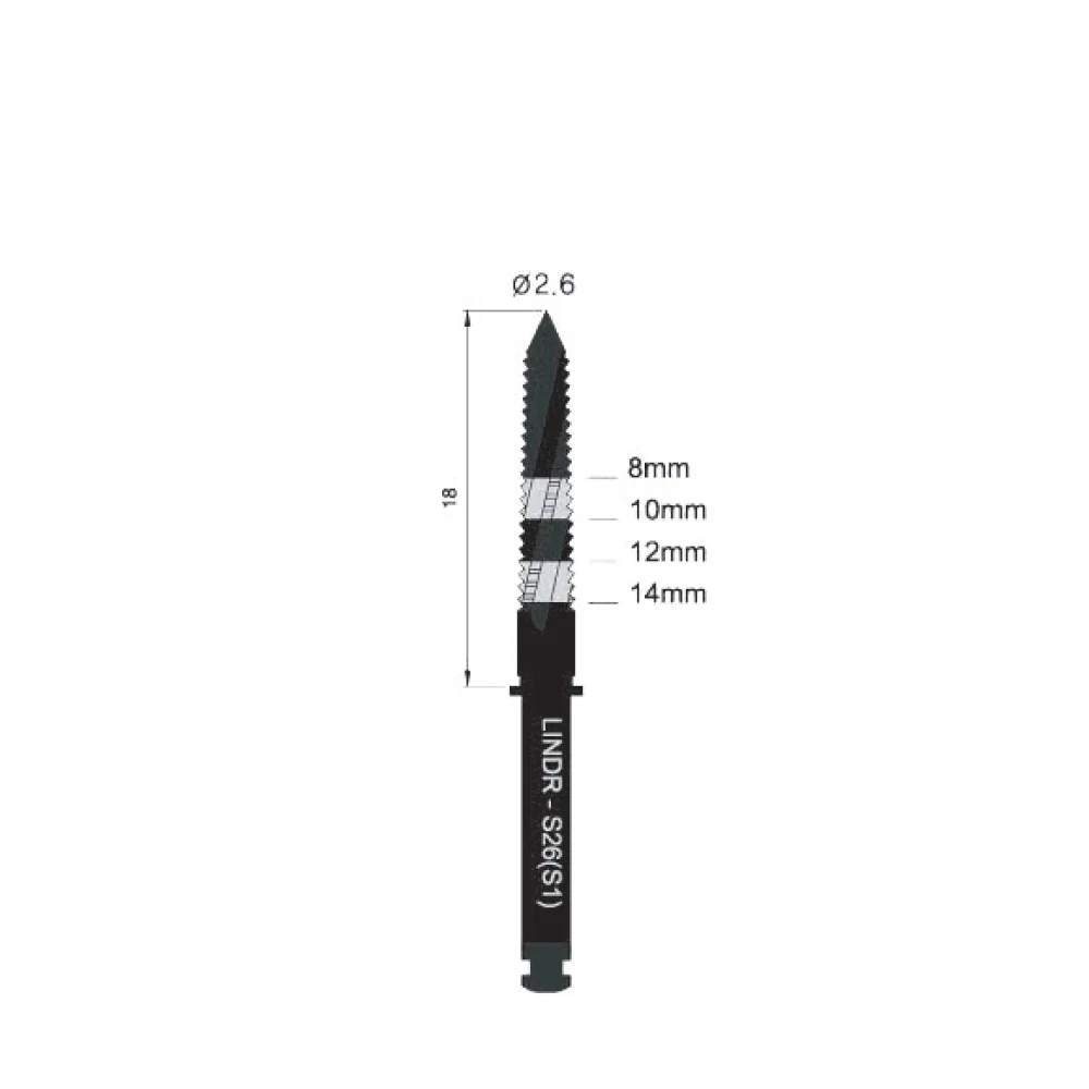 Lindeman Drill 2.6mm - Short