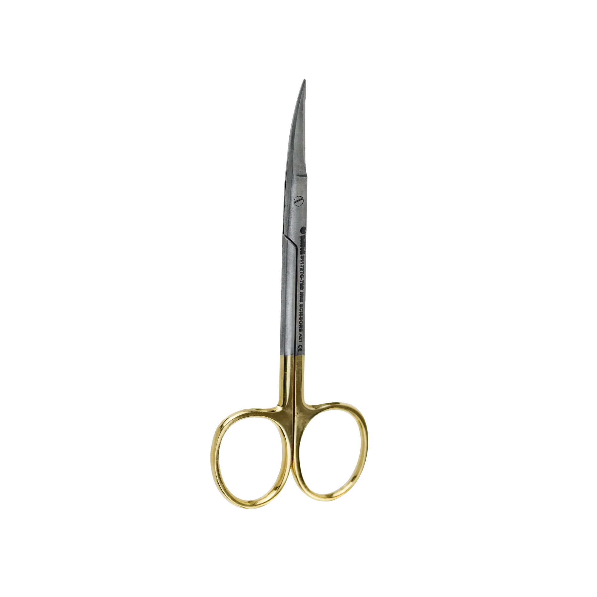 Surgical Gum Tissue Scissors Serrated T/C - Iris Curved 11.5Cm