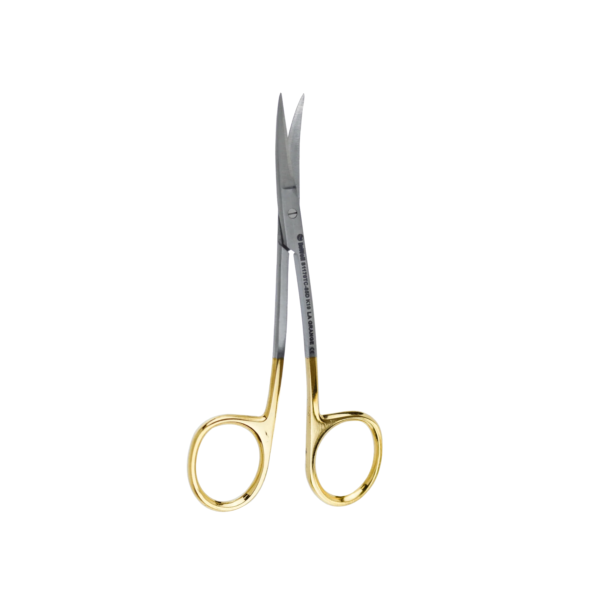 Surgical Gum Tissue Scissors Serrated T/C - La Grange Curved 11.5Cm